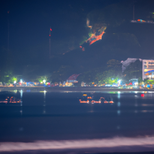 5. סצנה שוקקת בחוף פאטונג, המדגישה את חיי הלילה התוססים ופעילויות ספורט ימי.